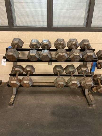 Powertec Weight Rack 50” wide - 13 weights