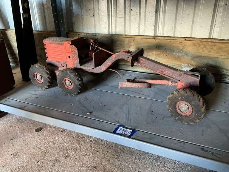Ertl International backhoe and vintage road grader