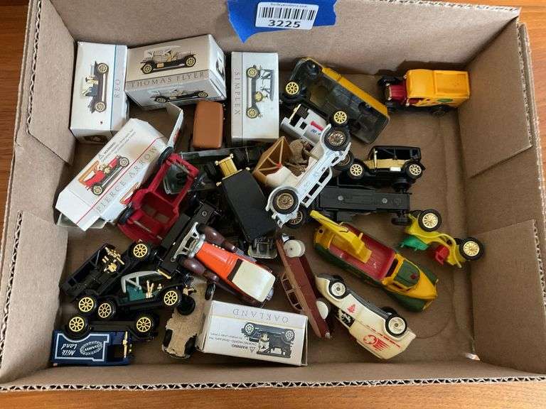 Model/toy trucks and cars lot