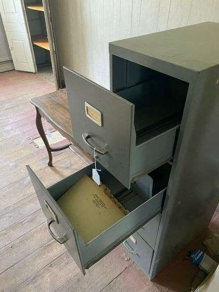 4-drawer metal file cabinet 15x24x52