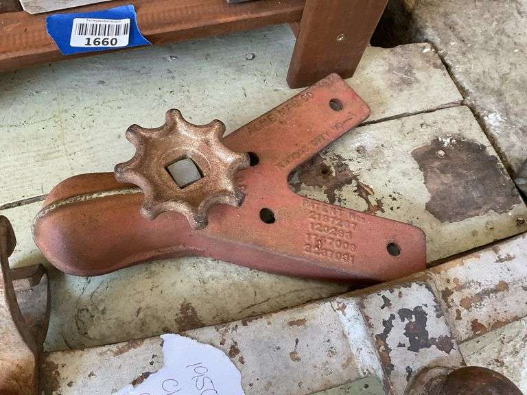 Vintage hitch attachments including 1950s Chevy Acme tongue coupler