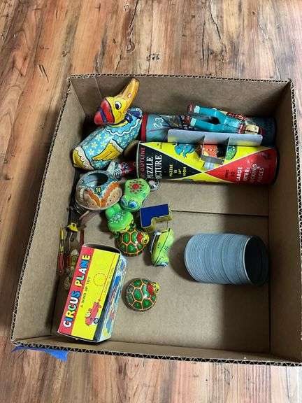 Vintage wind-up and other toys