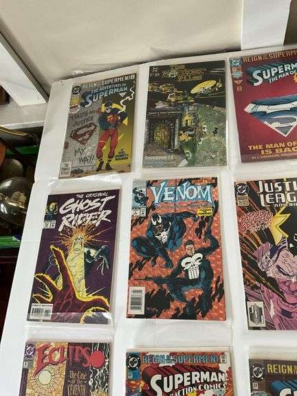 Comic books including: Batman, Superman, Ghost Rider