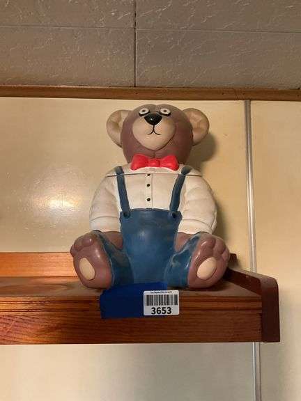 Ceramic Teddy bear cookie jar