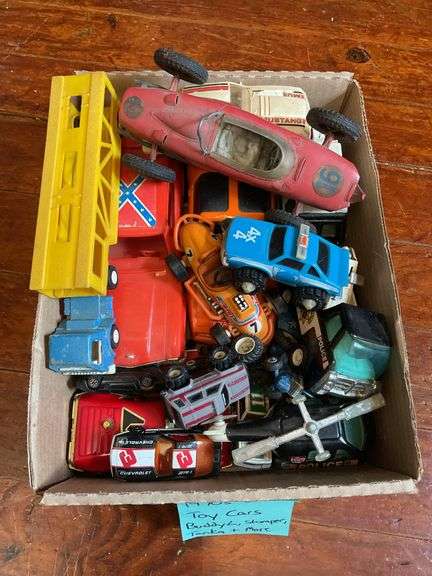 1970s toy cars including: Buddy L, Stomper, Tonka