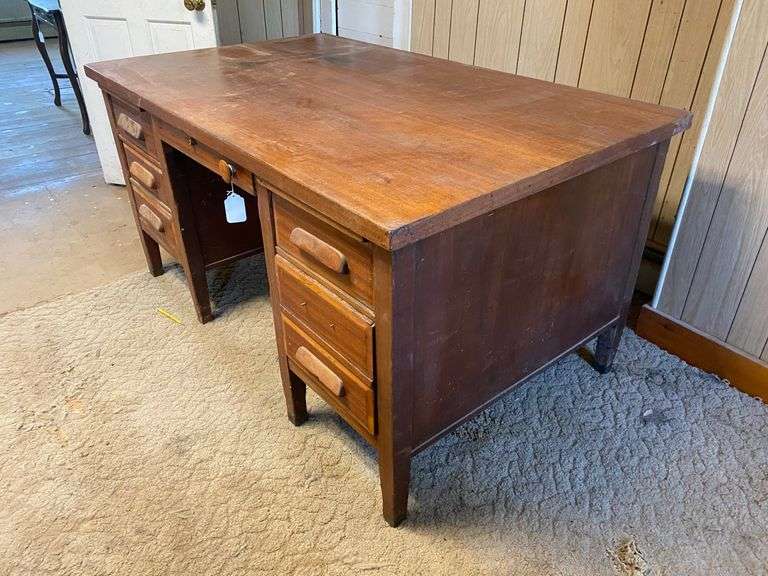 Vintage wooden office desk 60x36x30.5