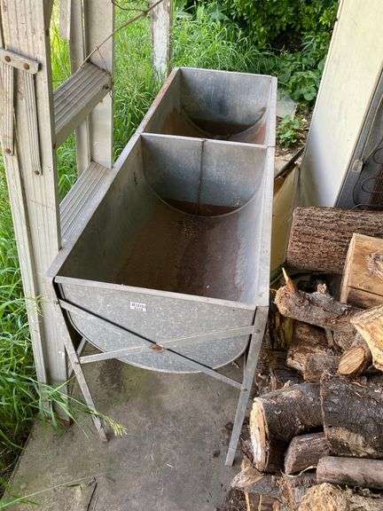 Galvanized double tub
