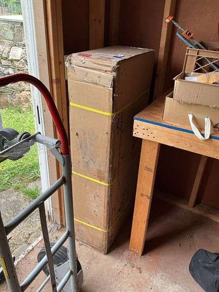 Sunny recumbent bicycle in box
