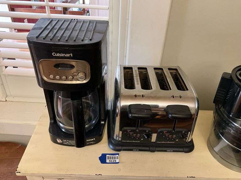 Cuisinart coffee maker, Hamilton Beach bagel toaster