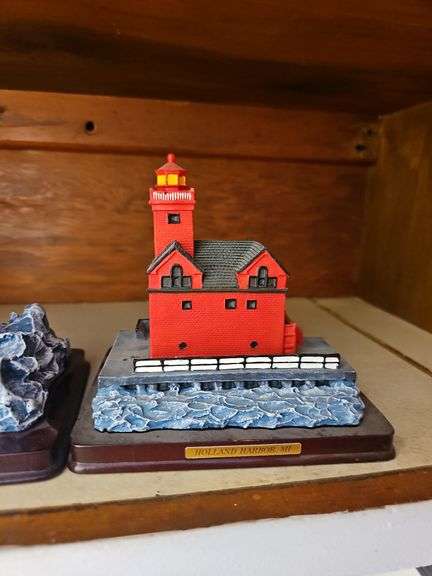 Four lighthouse models