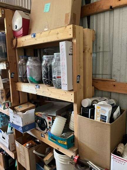 Pine shelf unit - no contents 36x80x12, MUST COME DURING LAST 2 HOURS OF PICKUP FOR THIS ITEM.