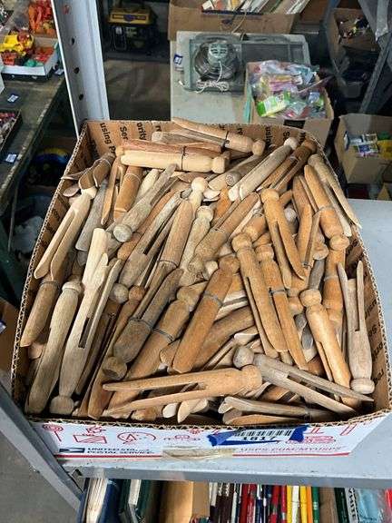 Wooden clothespins