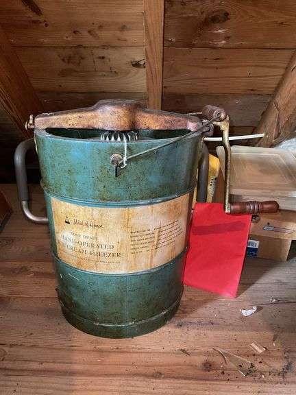 Maid-of-Honor hand crank ice cream freezer