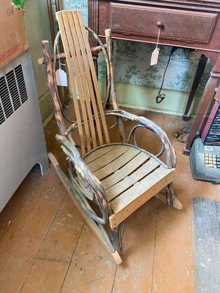 Childs Adirondack twig rocker
