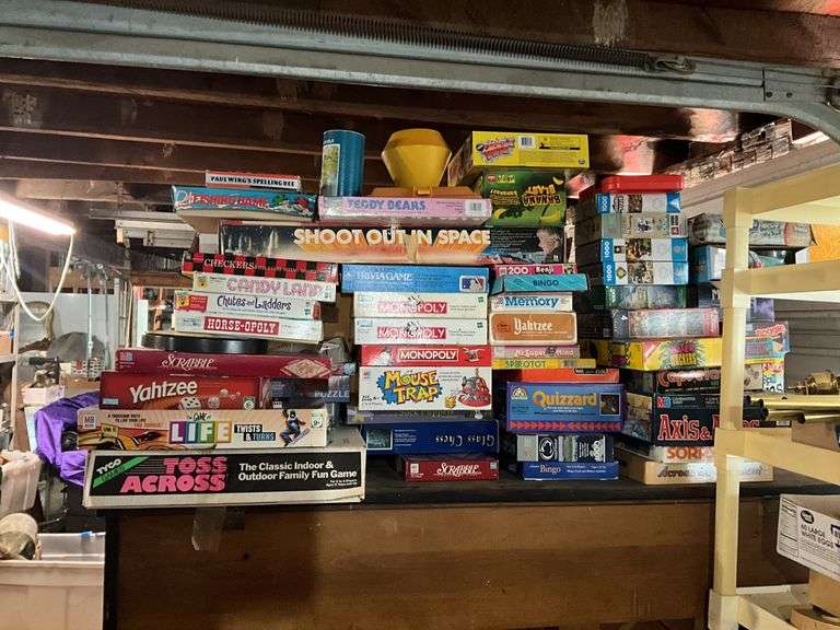 Large lot of vintage games