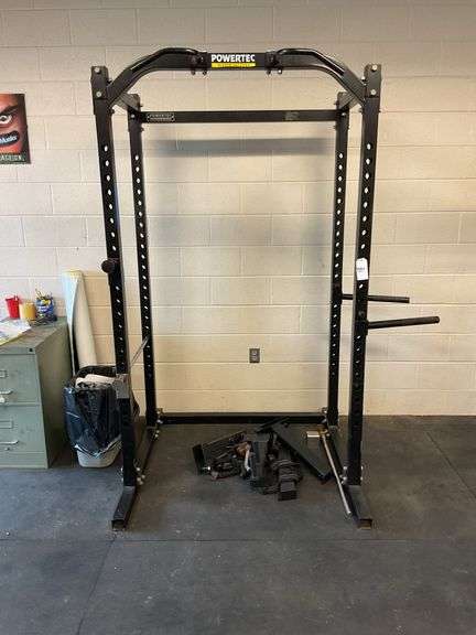 Powertec rack 7’ high x 49” wide