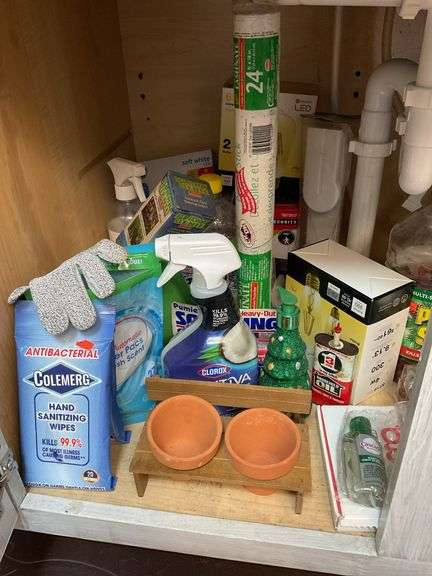 Under sink contents