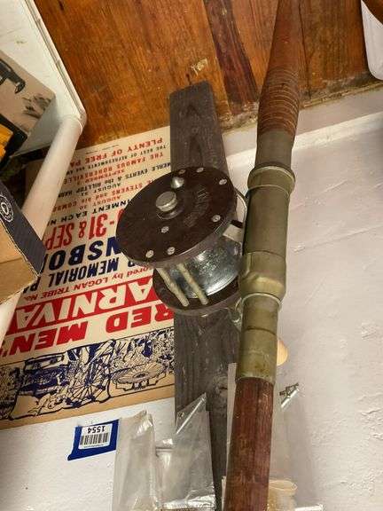 Two fishing rods, reel