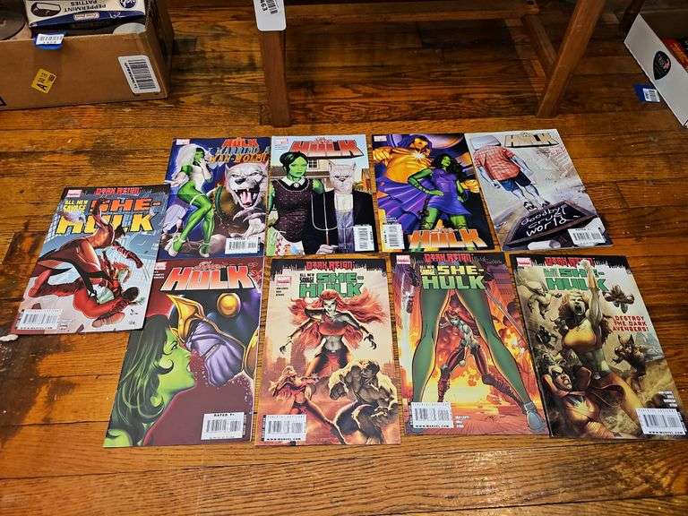 Comic books including: Hulk, She-Hulk