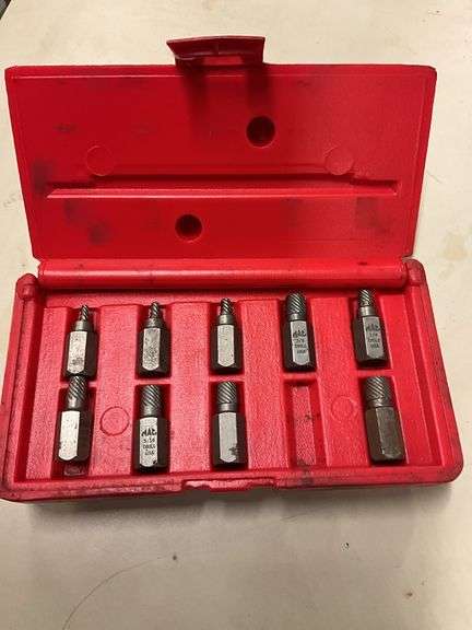 Mac Tools Screw Extractor Set, 1 piece missing, see photos for details
