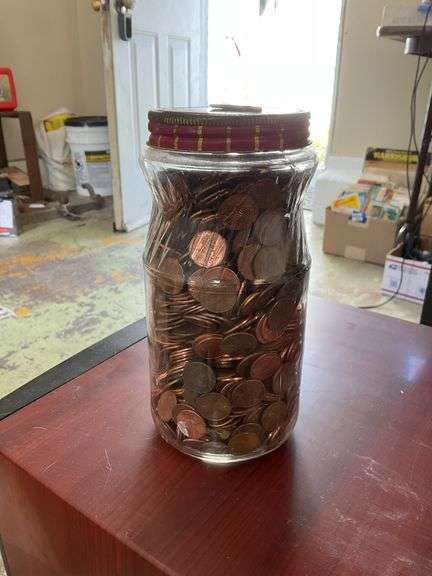 Jar of pennies