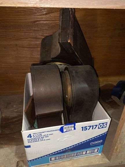 Three mantel clock cases