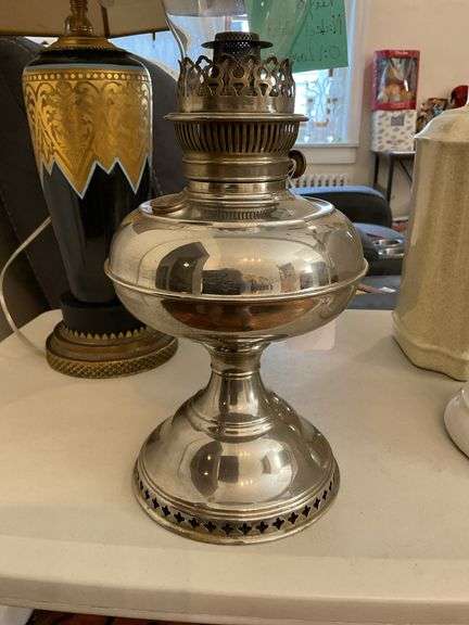 Rayo oil lamp w/ nickel finish