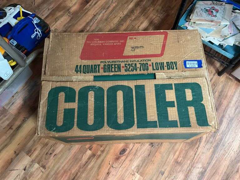 Coleman cooler in original box