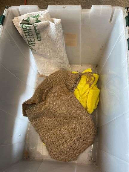Printed burlap sacks including CV Cooperative/Shippensburg