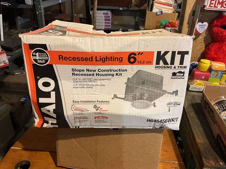Recessed lighting kit in box, misc