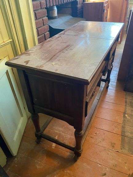 Drexel oak server w/ expanding top 46x19x31