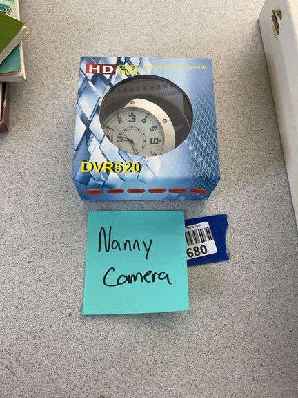Clock Nanny cam in box