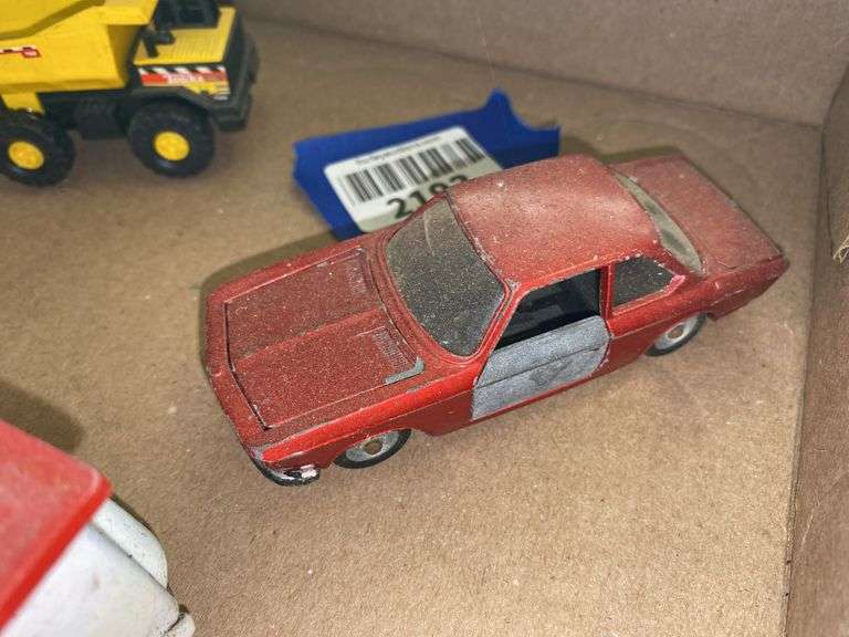 Vintage toy cars and trucks
