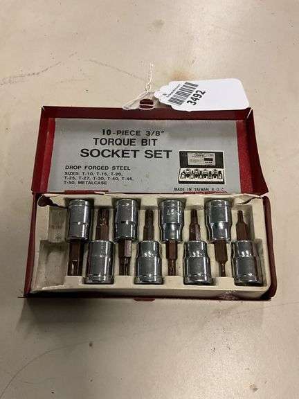 Torque Bit Socket Set (2 missing)