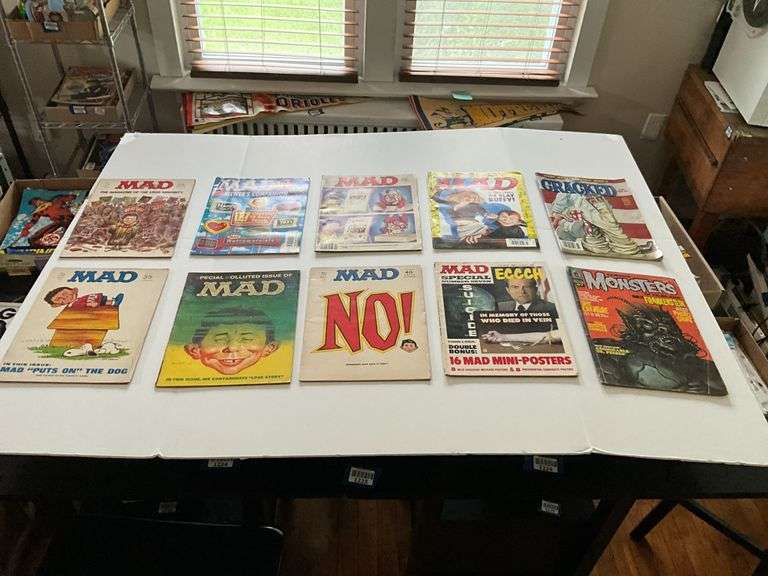 MAD magazines and comic books: Famous Monsters, Cracked