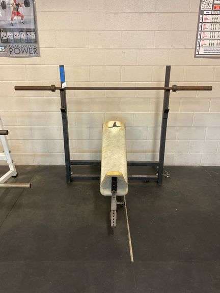 Bigger Faster Stronger weight bench 57” high x 4’ wide
