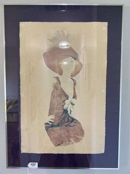 Rosamond limited edition embossed art print, Cleo, HC/100 30.5x43.25