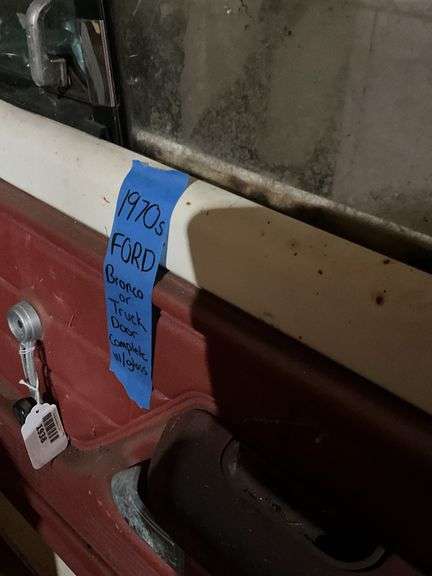 1970s Ford Bronco or truck door complete w/ glass