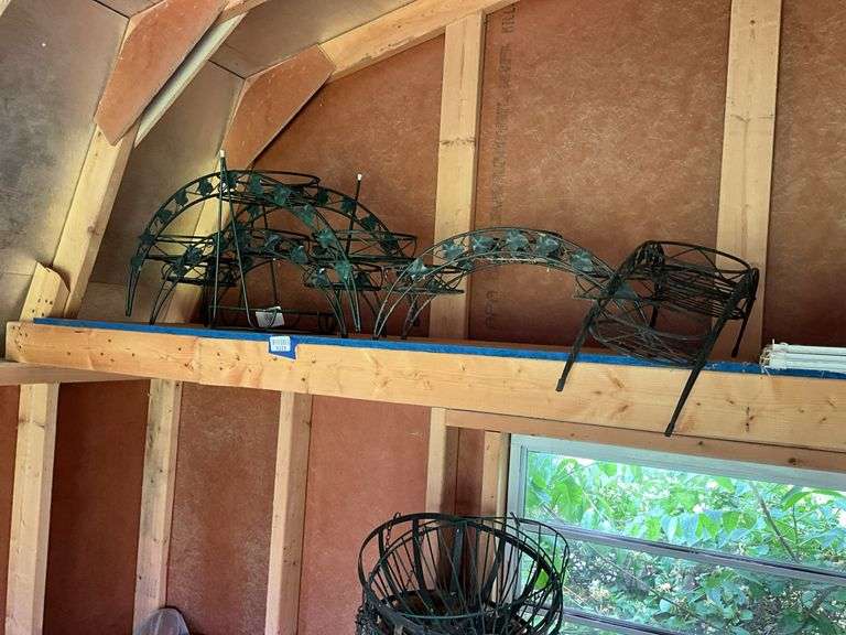 Wire work plant stands