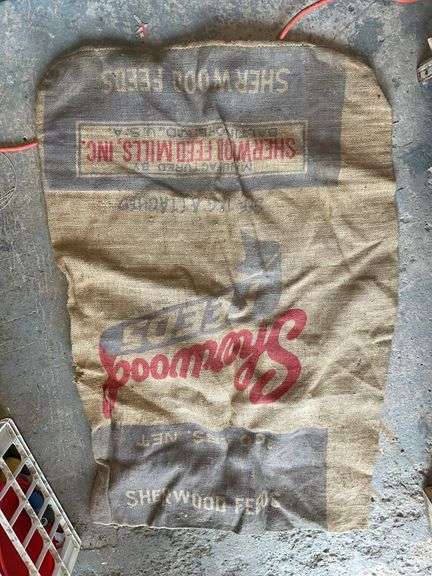 Printed burlap sacks including CV Cooperative/Shippensburg