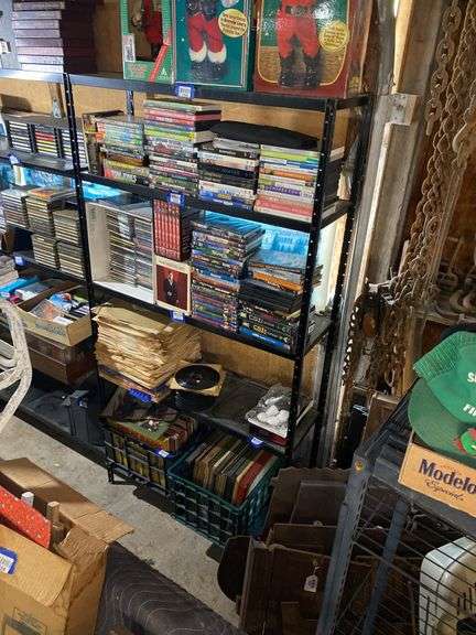 Metal shelf unit, please note this is not two separate shelves, but 1 unit -  no contents, MUST COME DURING LAST 2 HOURS OF PICKUP FOR THIS ITEM.