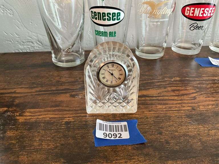 Waterford crystal quartz clock