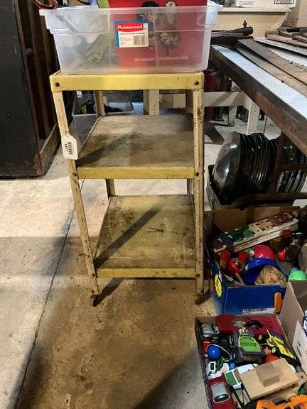 Yellow utility cart - no contents