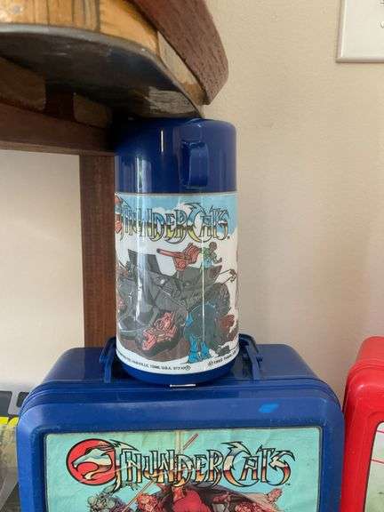Two character lunchboxes w/ thermoses: Thundercats and Star Wars Return of the Jedi