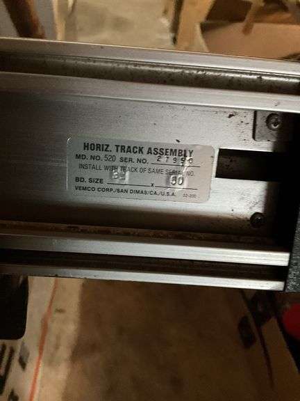 Vemco 520 Track assembly
