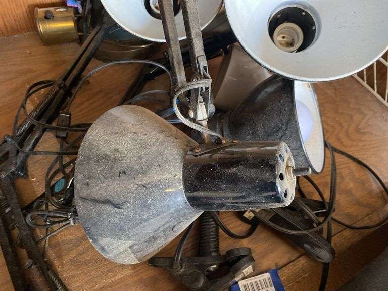 Adjustable lamps, frame, misc
