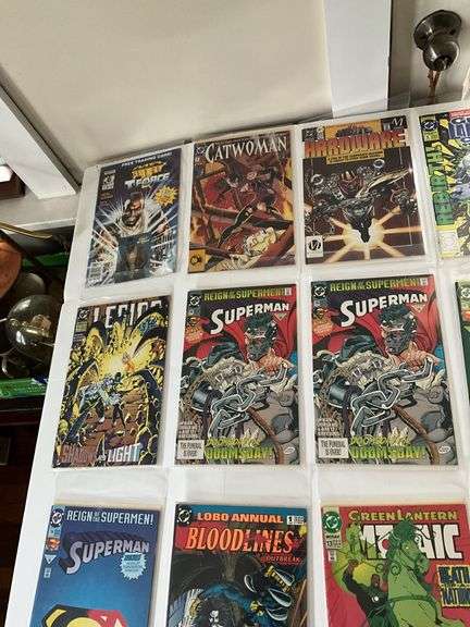 Comic books including: Superman, Green Lantern, Catwoman