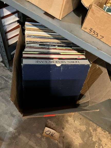 Vintage vinyl LP records including: Olivia Newton John, Andy Griffith, Barbra Streisand