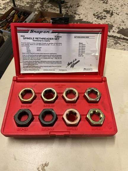 Snap-on RD-8 Fractional/Metric Rethreading Set