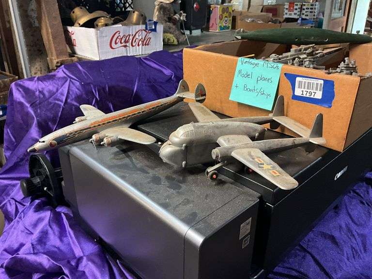 Vintage 1950s model planes/boats/ships